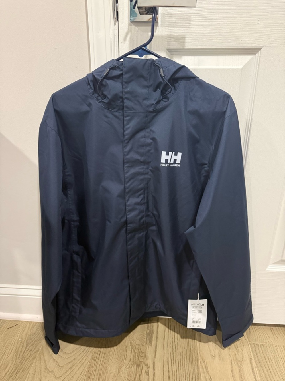 NEW - Helly Hansen Men’s Seven J Rain Jacket with Tags Navy